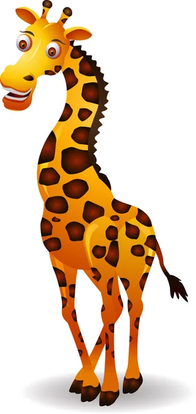 Funny giraff cartoon — Stock vektor