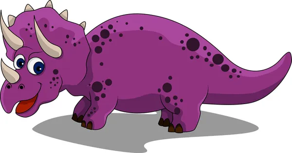 Desenhos animados de dinossauros engraçados — Vetor de Stock