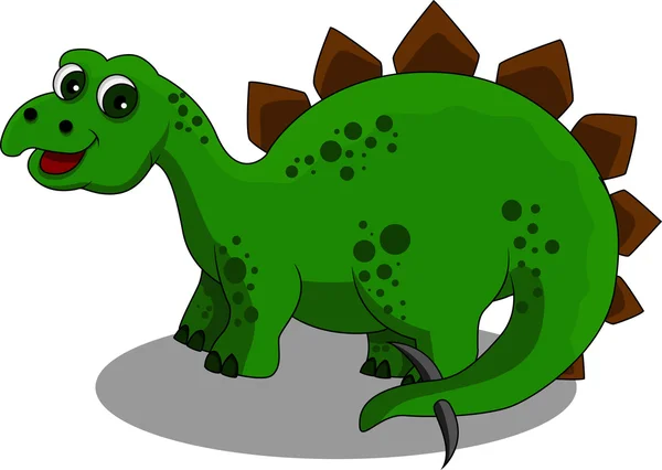 Divertente cartone animato dinosauro — Vettoriale Stock