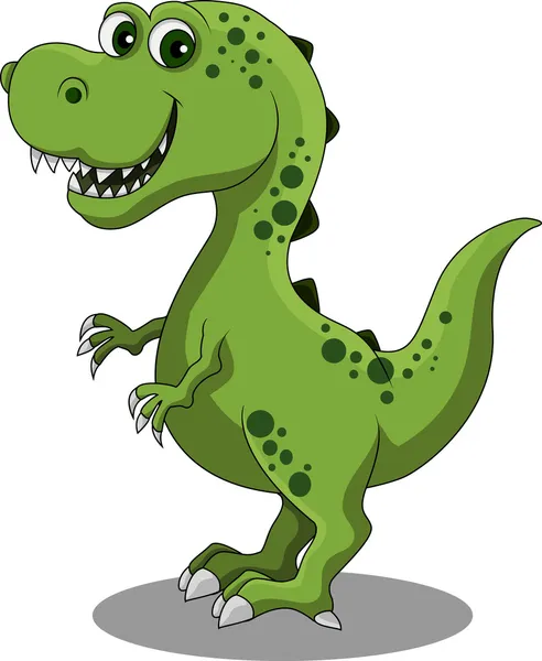 Funny dinosaur cartoon — Stock Vector