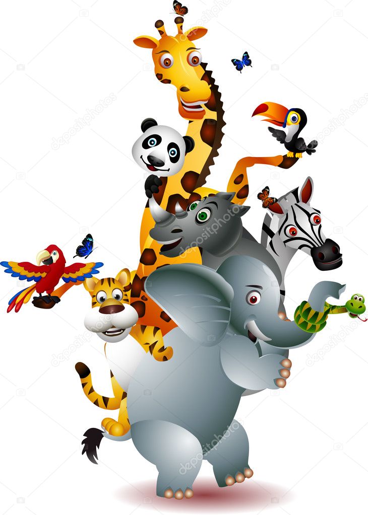 Cartoon Animal, cartoon animal, wildlife, cartoon, animal png