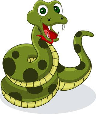 gülümseyen yılan karikatür