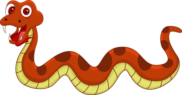 Serpente cartone animato — Vettoriale Stock