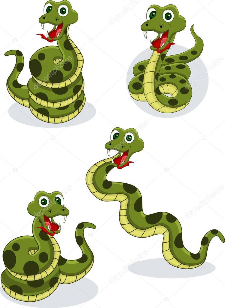 Snake cartoon set Stock Vector Image by ©starlight789 #12228381