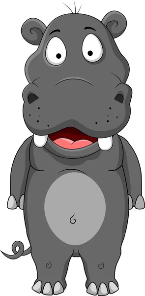 Hipopotam kreskówka — Wektor stockowy