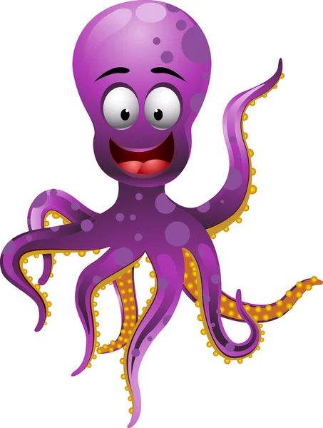 Lindo pulpo. — Vector de stock