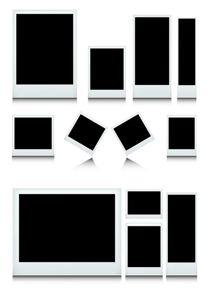 Instant photo set isolated — Stock Vector