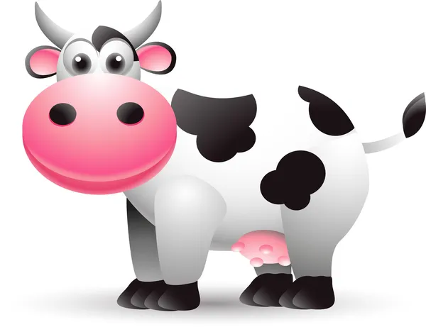 Cute cow cartoon — Stock Vector