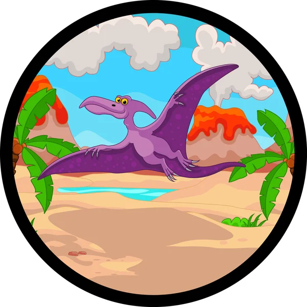 Caricature de ptérodactyle — Image vectorielle