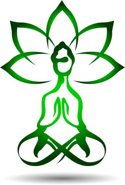 Yoga lotus simge