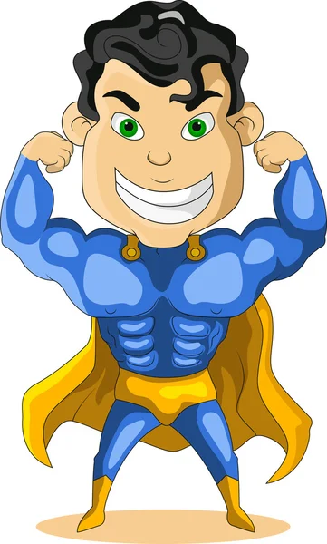 Strong Super Hero Stock Illustration