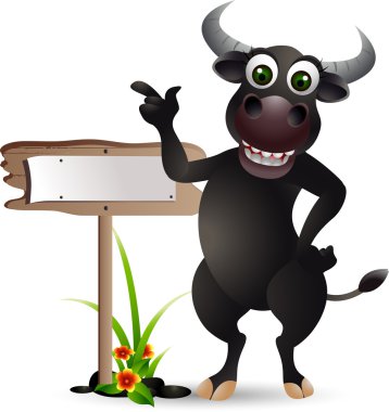 Pano ile Buffalo karikatür