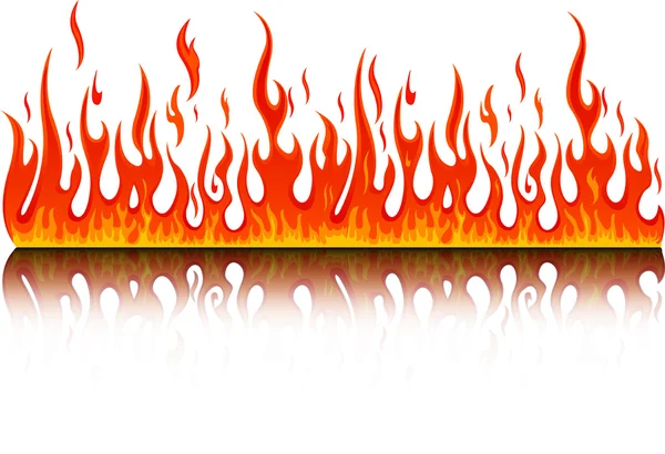 Oheň hořet tak velký — Stockový vektor
