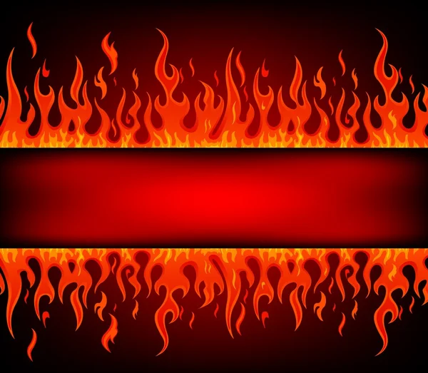 Fire stripe with free space — Stock Vector