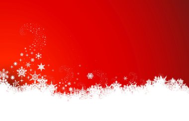 Kar taneleriyle soyut noel arkaplanı