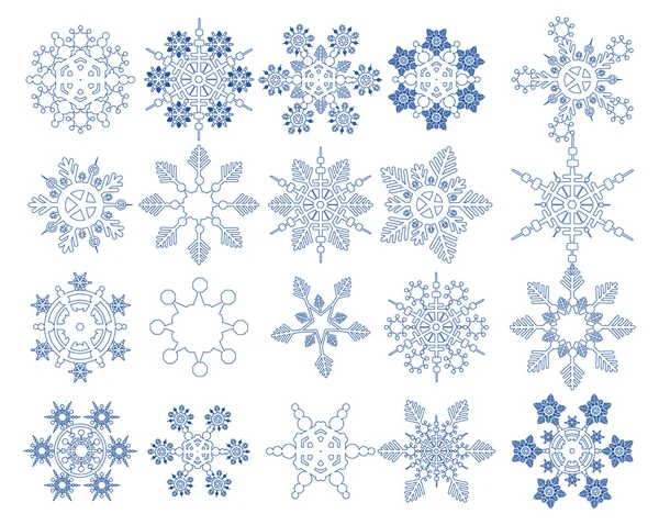 Коллекция Snowflake Vectors — стоковый вектор