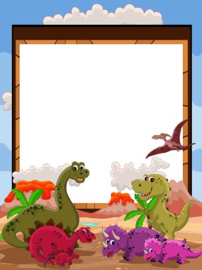 boş oturum ile dinozor karikatür