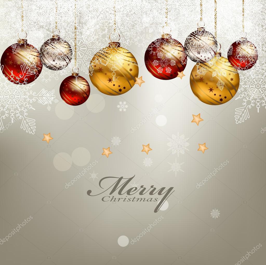 Beauty christmas card background