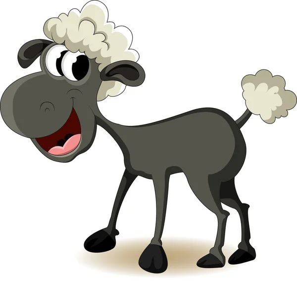 Funny sheep cartoon — Stock Vector