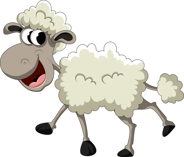 Funny sheep cartoon — Stock Vector