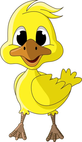 可爱的小鸭子卡通 — 图库矢量图片