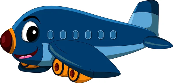 Samolot kreskówka latający — Wektor stockowy