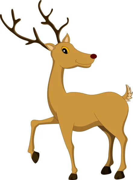 Cute deer cartoon — Stock Vector