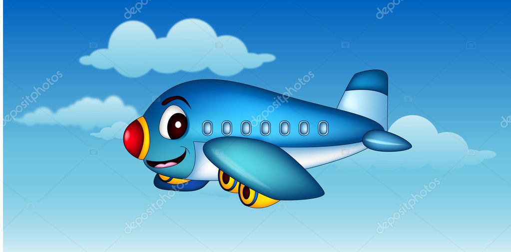 Cartoon airplane flying Stock Vector Image by ©starlight789 20254133