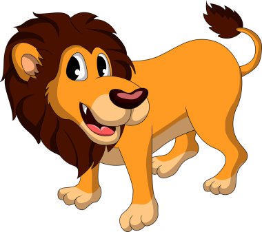 Tatlı aslan çizgi filmi.