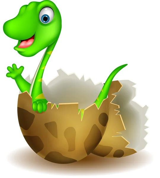 Little dinosaur birth — Stock Vector