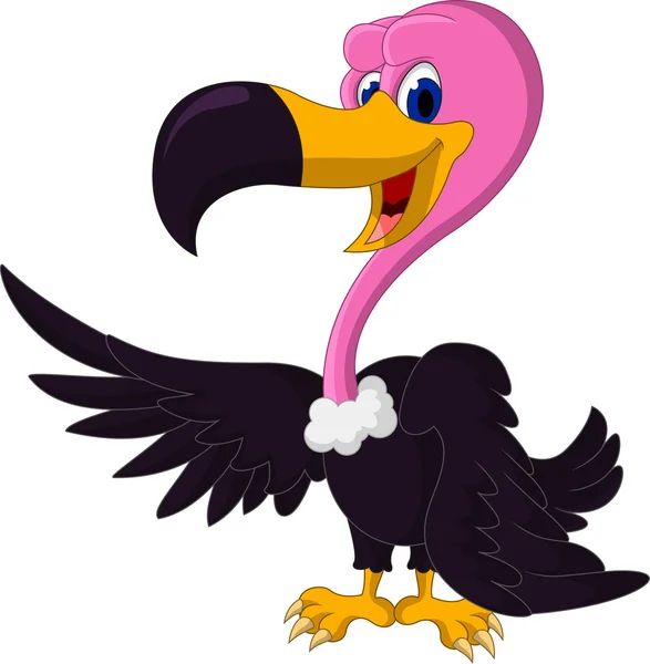 Cute Vulture cartoon — Stock Vector