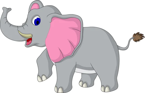 Niedlicher Elefanten-Cartoon — Stockvektor