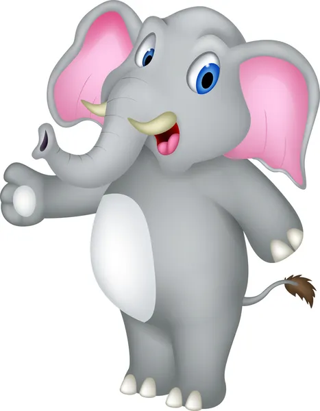 Cute elephant cartoon — Stock Vector