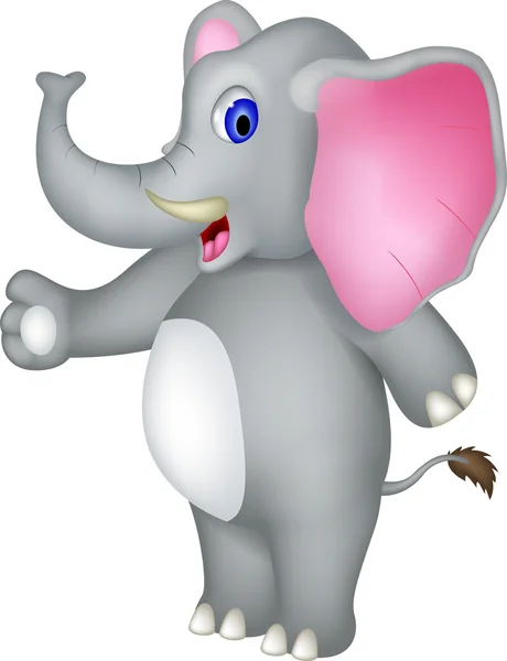 Cute elephant cartoon — Stock Vector