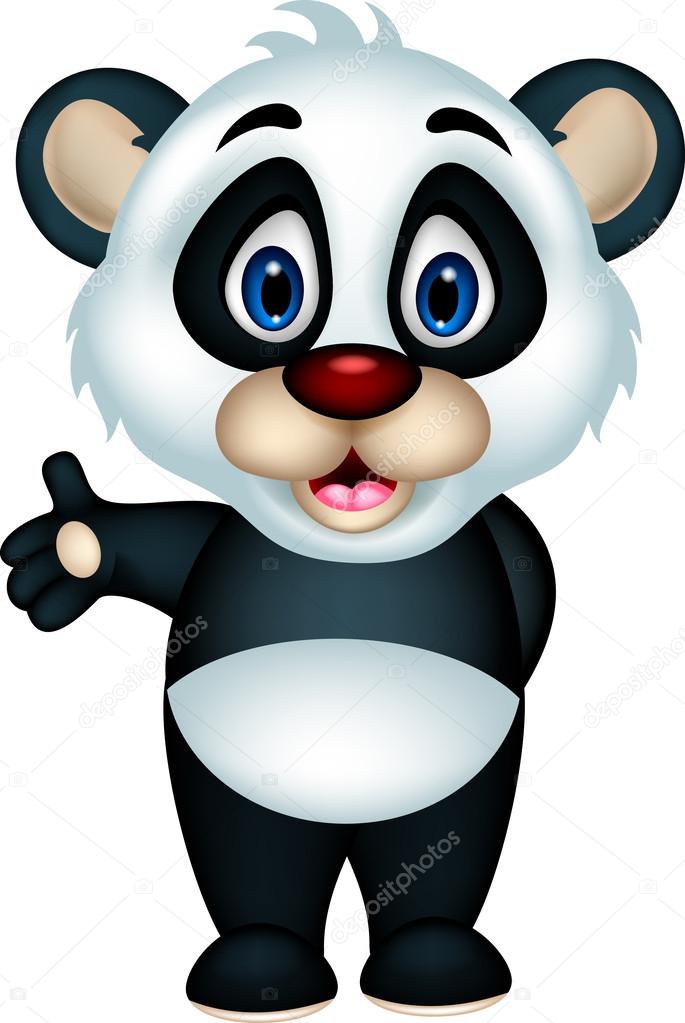 Cute Baby Panda Cartoon Vector Image By C Starlight7 Vector Stock