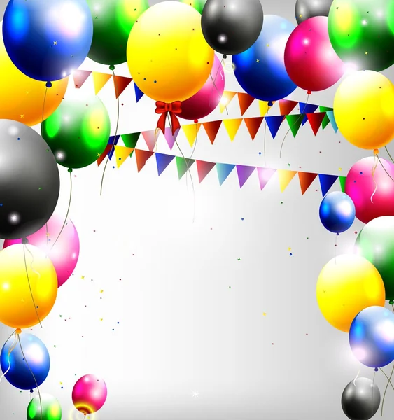 Decoración de globos para su diseño — Vector de stock