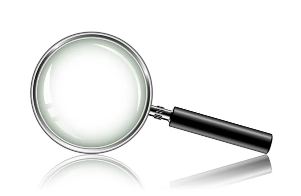 Metal magnifying glass — Stock Vector