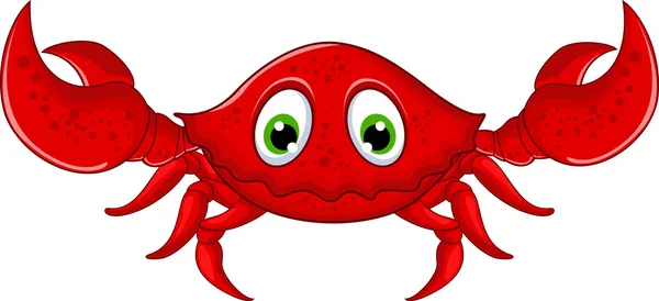 Cartoon crab for you design — Stock Vector