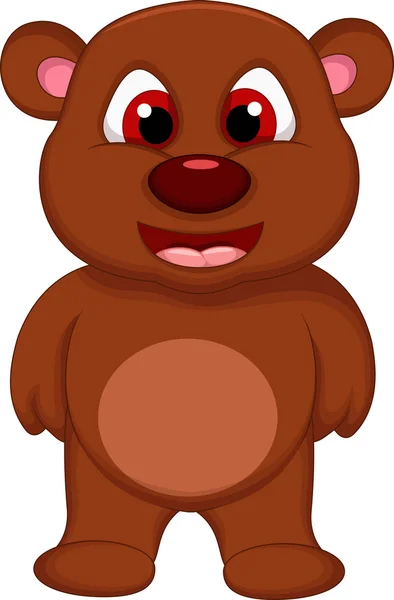 Lindo oso de peluche — Vector de stock