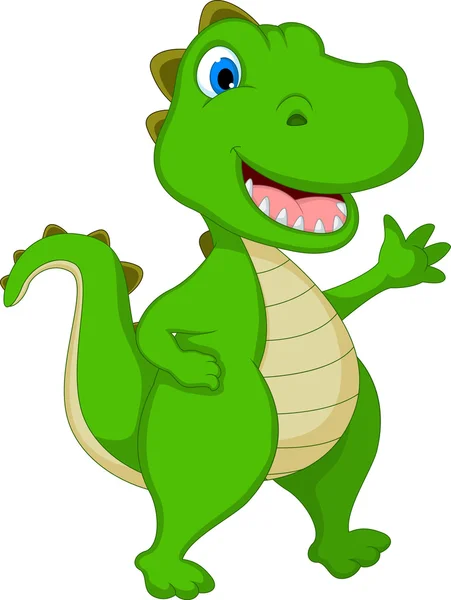 Funny crocodile cartoon — Stock Vector