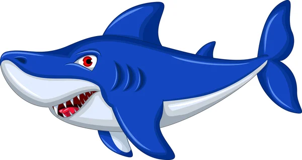 Desenhos animados de tubarão —  Vetores de Stock