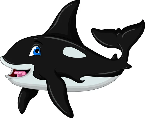Killer whale cartone animato — Vettoriale Stock