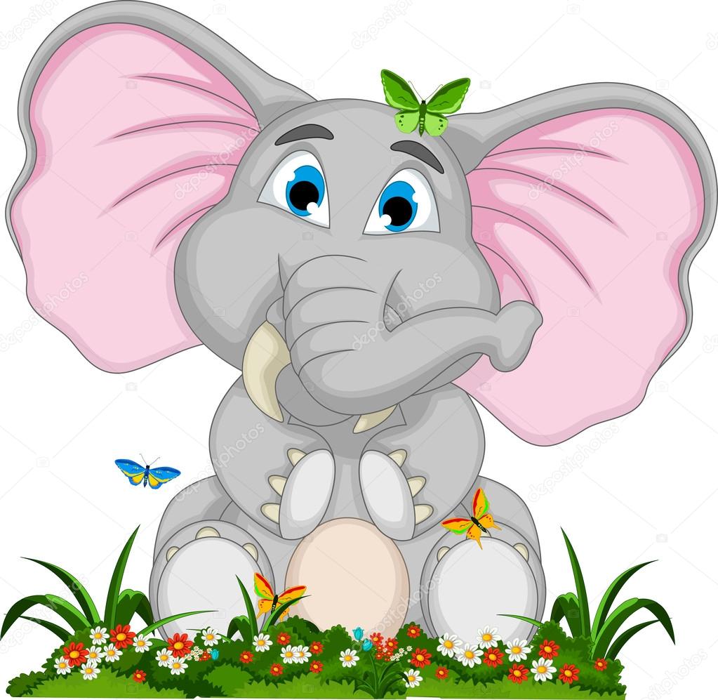 Elephant cartoon Vector Art Stock Images | Depositphotos