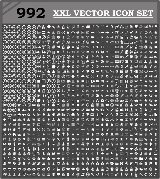 992 Vektor Set Design — Stockvektor