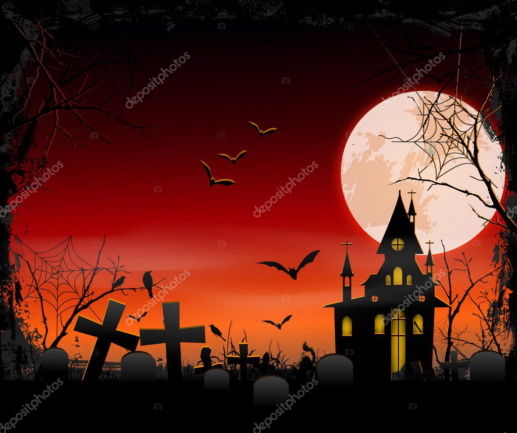 万圣节夜背景为你设计的插图 图库矢量图像 C Starlight7 万圣节夜背景为你设计的插图 图库矢量图像 C Starlight7