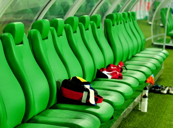 Bench soccer — Stock Photo, Image