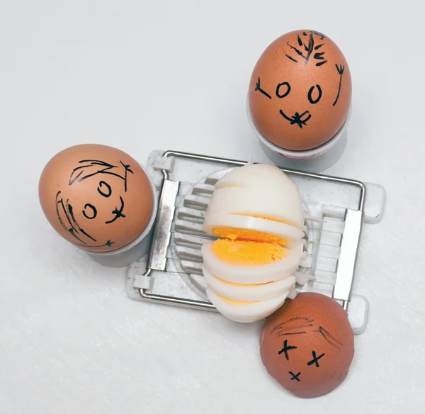 Funny eggs — Stock Photo, Image