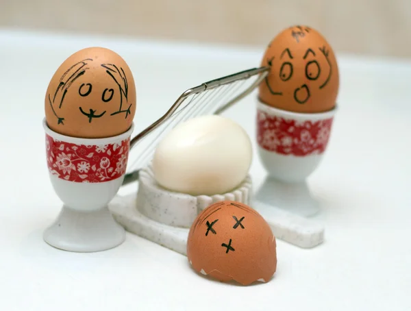 Ovos engraçados — Fotografia de Stock