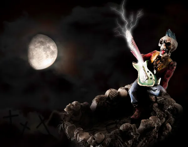 iskelet gitar çalmak