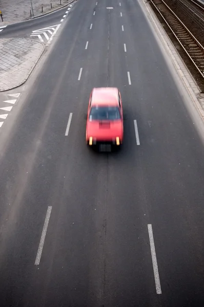 Розмивання раду і руху автомобіля — стокове фото